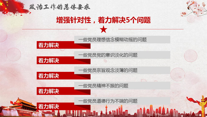 喜迎十九大共筑中国梦PPT模板_展示图6