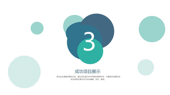 圆圈泡泡工作汇报PPT模板_第11页PPT效果图