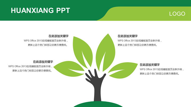 绿色简约大气商务PPT模板_第9页PPT效果图