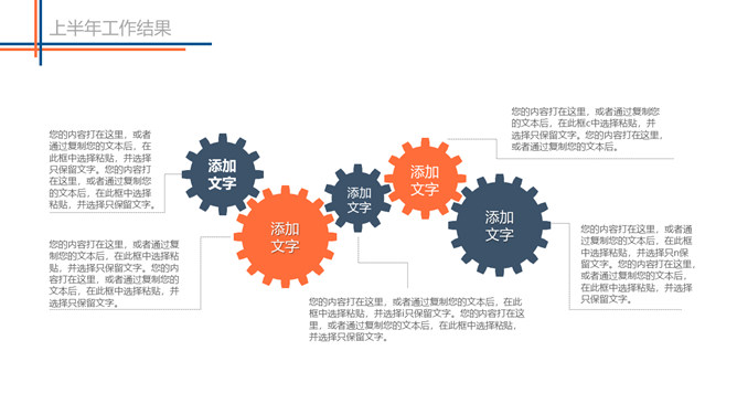 上半年总结下半年计划PPT模板_第11页PPT效果图
