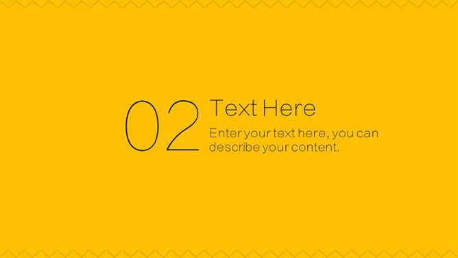 黄色纯文字线条极简PPT模板_第4页PPT效果图