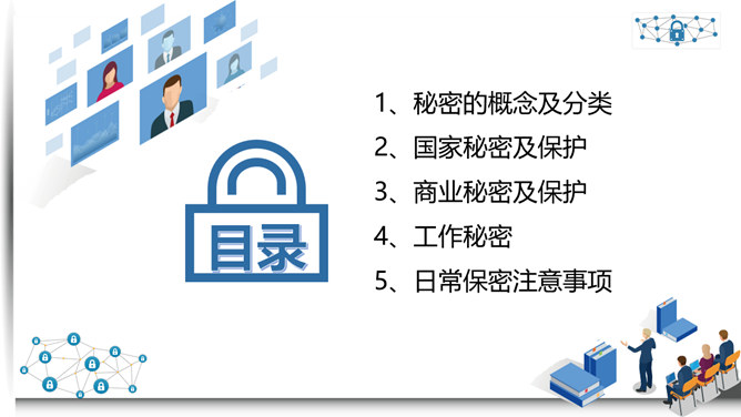 保密知识培训课件PPT模板_第1页PPT效果图