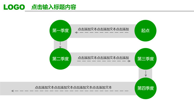 清爽绿色年终工作汇报PPT模板_第4页PPT效果图