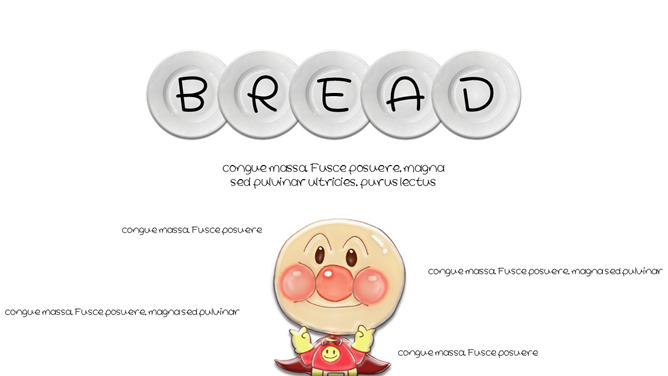 卡通可爱面包超人PPT模板_第5页PPT效果图