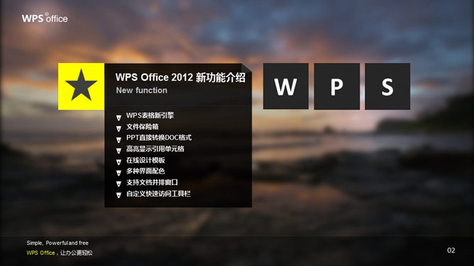 时尚虚化背景幻灯片模板_第2页PPT效果图