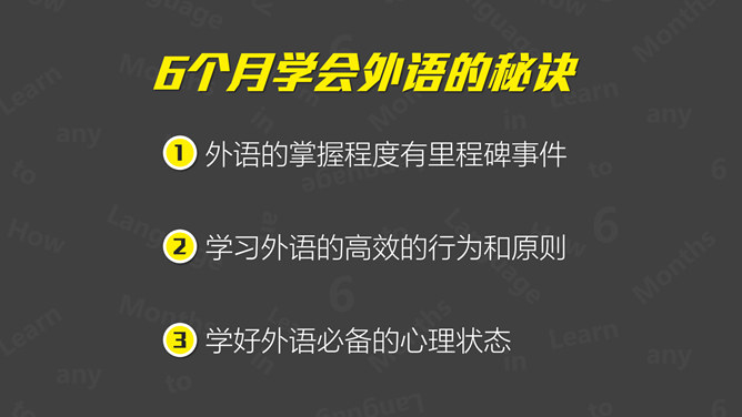 《6个月学会任何一种外语》读书笔记PPT_第12页PPT效果图