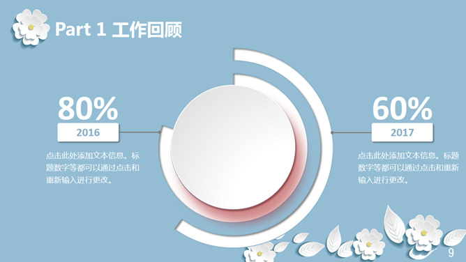 清新淡雅微立体小花PPT模板_第8页PPT效果图