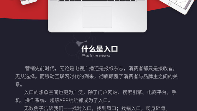 《入口：营销还能去哪儿》读书笔记PPT_第1页PPT效果图