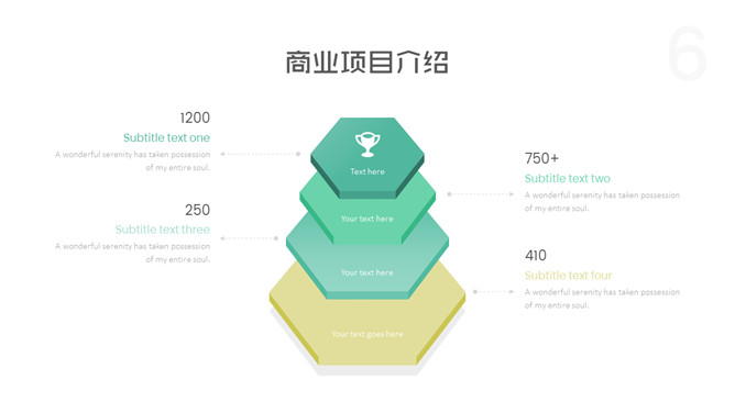 清新绿色商业计划书PPT模板_第5页PPT效果图