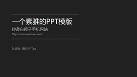 仿锤子手机官方网站PPT模板