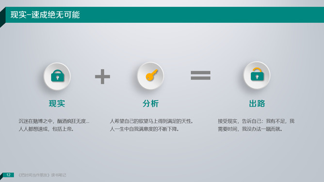 《把时间当做朋友》读书笔记PPT_第10页PPT效果图