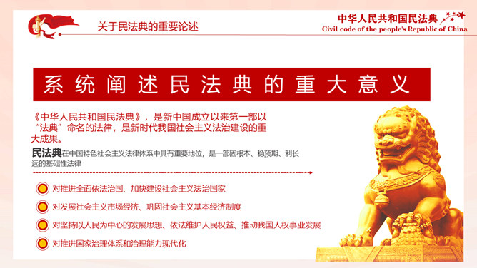 中国首部民法典解读PPT模板_第4页PPT效果图