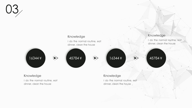 创意极简黑灰点线设计PPT模板_第14页PPT效果图