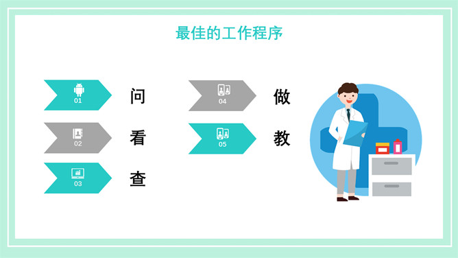 医疗晨间护理查房PPT模板_第12页PPT效果图