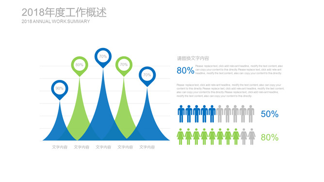 清爽蓝绿年终述职报告PPT模板_第11页PPT效果图