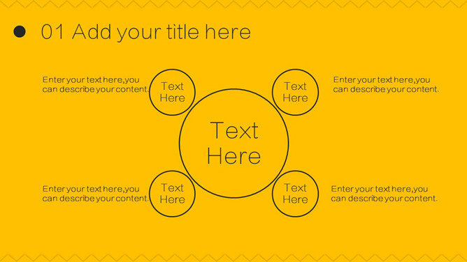 黄色纯文字线条极简PPT模板_第3页PPT效果图