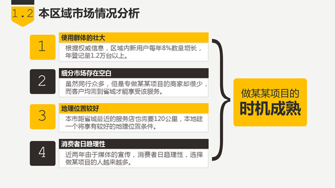 商业创业融资项目计划书PPT模板_第4页PPT效果图