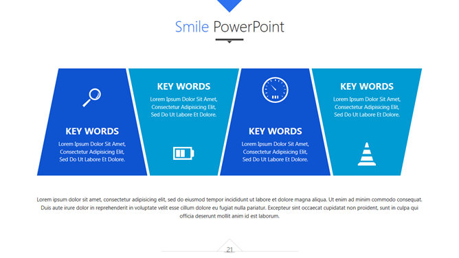 简约清爽蓝色欧美风PPT模板_第16页PPT效果图