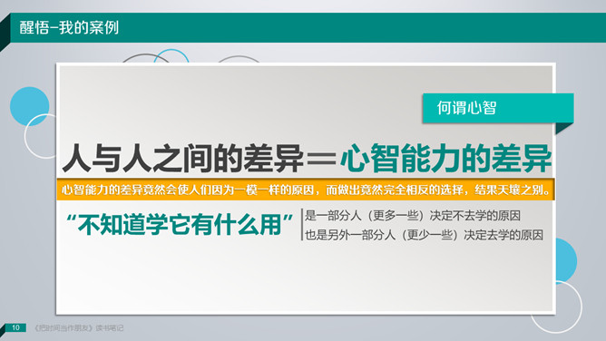 《把时间当做朋友》读书笔记PPT_第8页PPT效果图