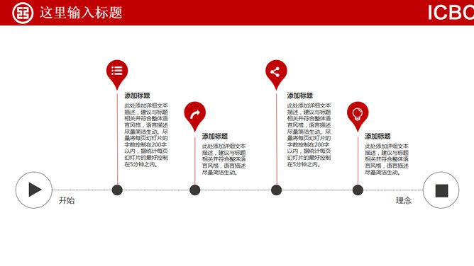 中国工商银行总结汇报PPT模板_第5页PPT效果图