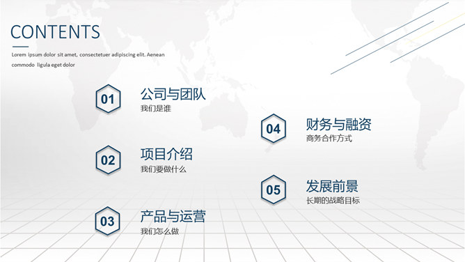 高端大气商业融资计划书PPT模板_第1页PPT效果图