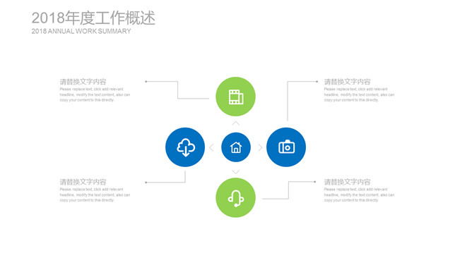 清爽蓝绿年终述职报告PPT模板_第9页PPT效果图