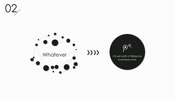 创意极简黑灰点线设计PPT模板_第9页PPT效果图