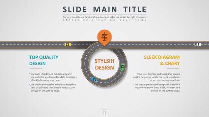 创意公路主题设计PPT模板_第13页PPT效果图