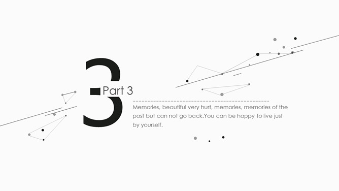 创意极简黑灰点线设计PPT模板_第10页PPT效果图