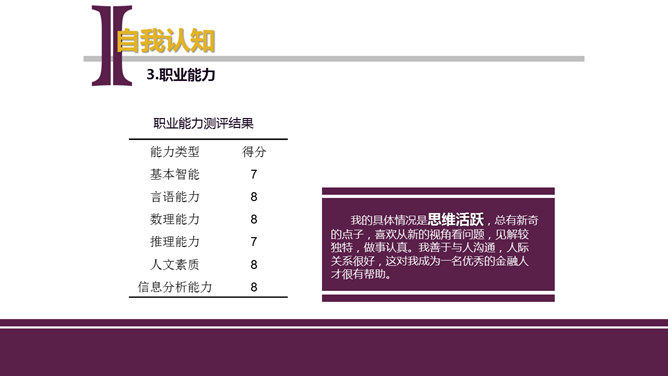 大学生个人职业规划PPT模板_第5页PPT效果图