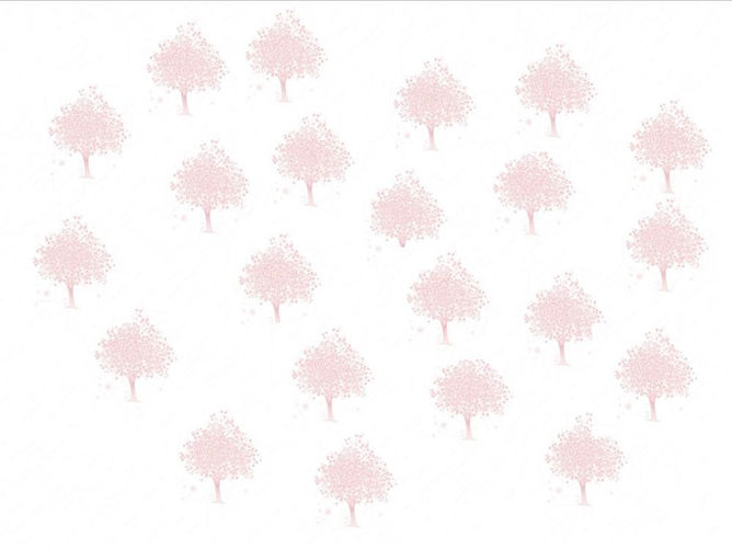 淡雅粉色小树PPT背景图片_第1页PPT效果图