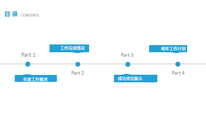 清新简约通用工作总结PPT模板_第1页PPT效果图