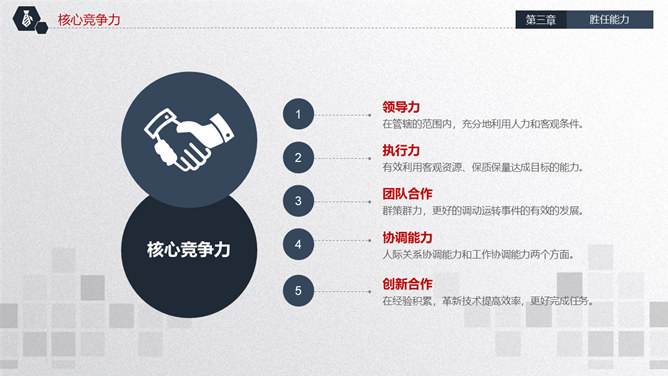 时尚大气岗位竞聘述职PPT模板_第13页PPT效果图