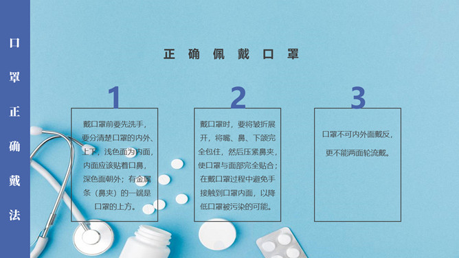 口罩佩戴知识科普PPT模板_第8页PPT效果图