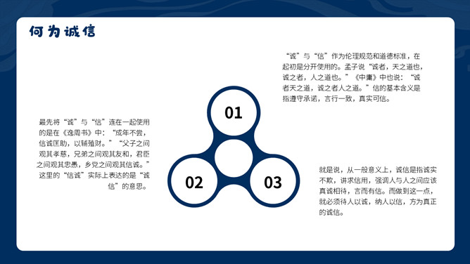 道德讲堂之诚信做人PPT模板_第4页PPT效果图