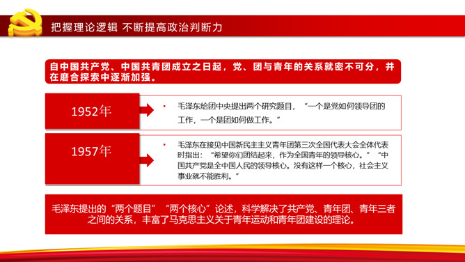 团员干部学习教育专题团课PPT模板_第3页PPT效果图