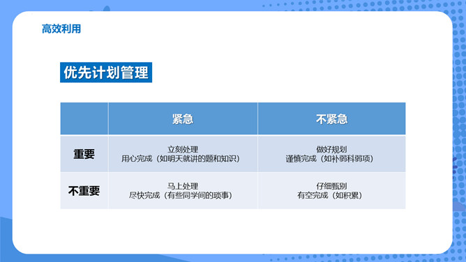 管理时间提高效率班会PPT模板_第7页PPT效果图