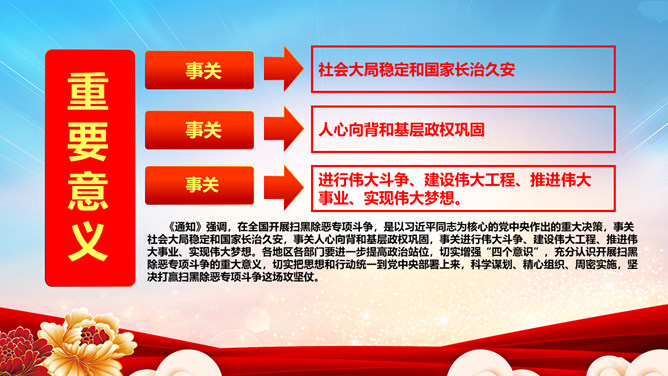 扫黑除恶弘扬正气维护稳定PPT模板_第4页PPT效果图